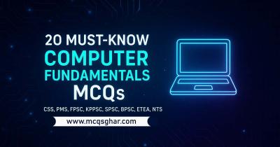 A person studying computer fundamentals on a laptop for a competitive exam.