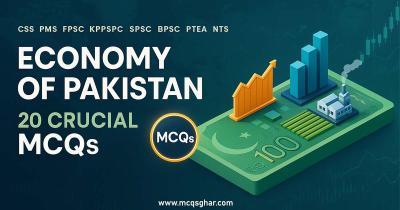 An infographic showing the key sectors of Pakistan's economy: services, industry, and agriculture.