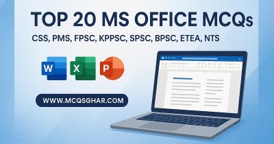 Icons of Microsoft Word, Excel, and PowerPoint arranged for a test preparation guide.